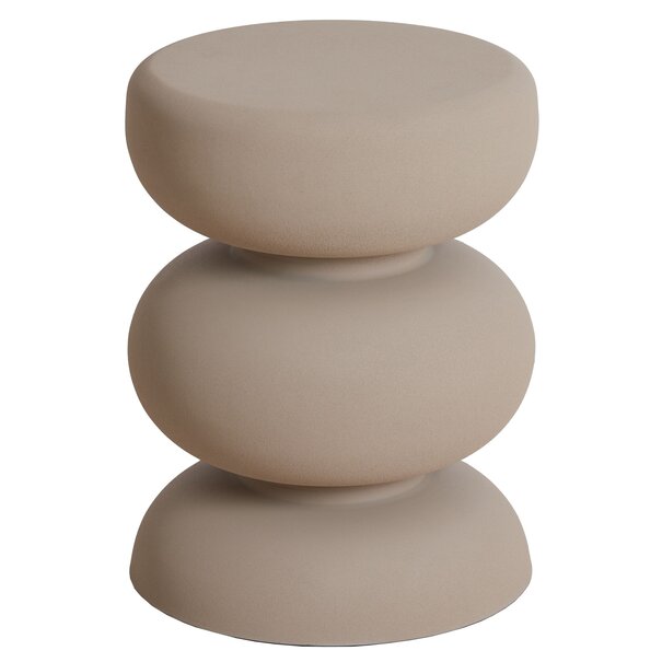 Light en Living Bijzettafel Ø35x46 cm KOBODO mat crème