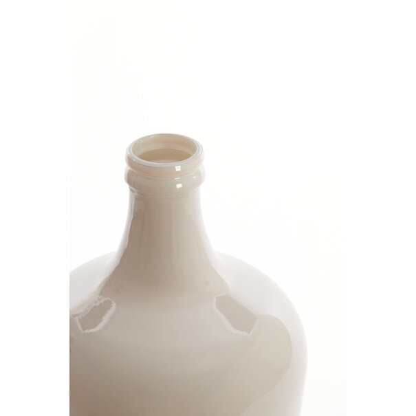 Light & Living Vaas Ø36,5x56 cm INCA glas glans taupe