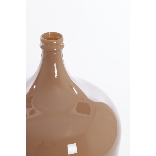 Light en Living Vaas Ø36,5x56 cm INCA glas glans karamel