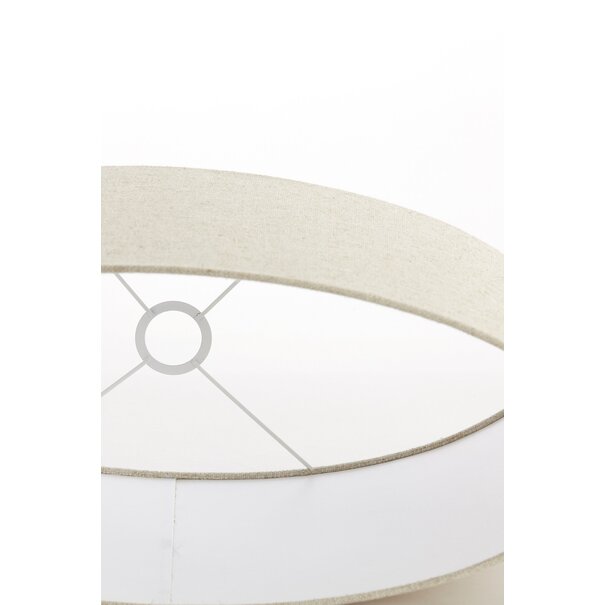 Light en Living Kap ovaal recht smal 38­-17,5-­28 cm LIVIGNO naturel