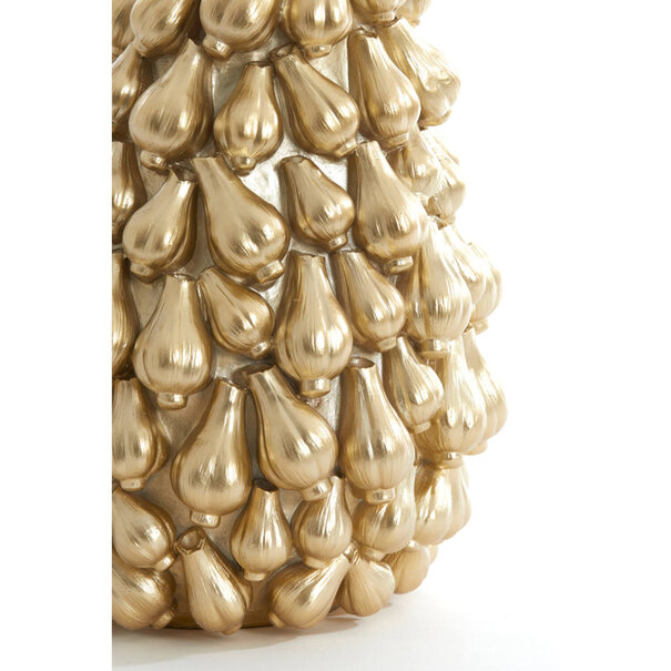 Light en Living Vaas deco 26,5x27x33 cm GARLIC goud