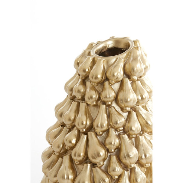 Light en Living Vaas deco 26,5x27x33 cm GARLIC goud