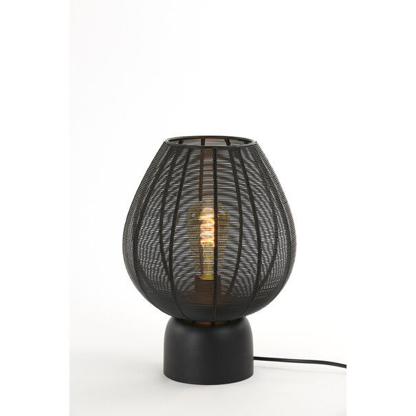 Light en Living Tafellamp Suneko zwart - 2 maten