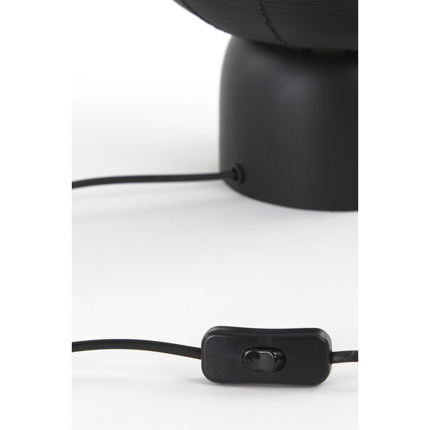 Light en Living Tafellamp Suneko zwart - Ø 35 x 46 cm