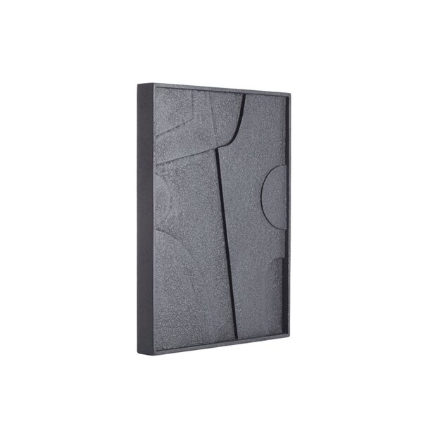 Light en Living Wandornament 80x8x60 cm COLINO  hout mat zwart