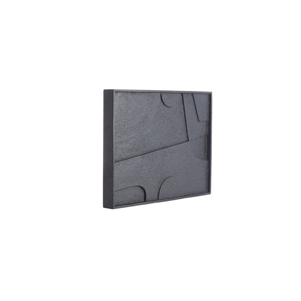 Light en Living Wandornament 80x8x60 cm COLINO  hout mat zwart