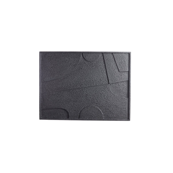 Light en Living Wandornament 80x8x60 cm COLINO  hout mat zwart