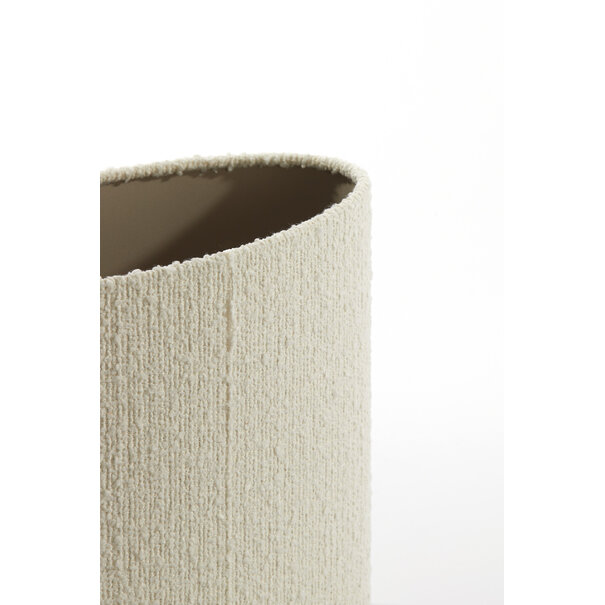 Light en Living Kap ovaal recht smal 30-15-25 cm BOLERO wit