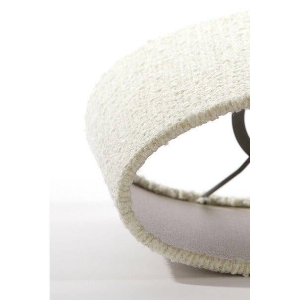 Light en Living Kap ovaal recht smal 30-15-25 cm BOLERO wit