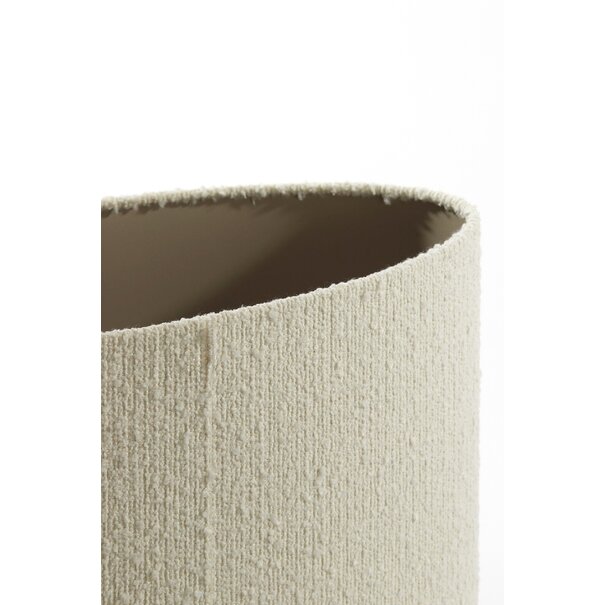 Light en Living Kap ovaal recht smal 45-21-32 cm BOLERO wit