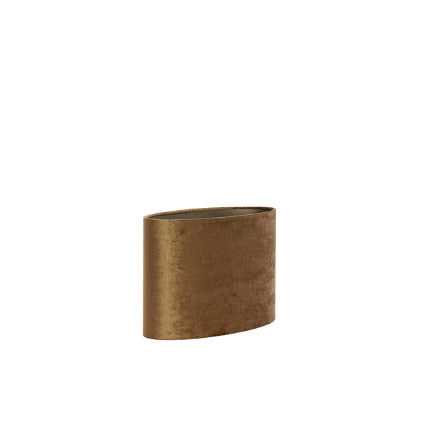 Light en Living Kap ovaal recht smal 38-17,5-19 cm GEMSTONE brons