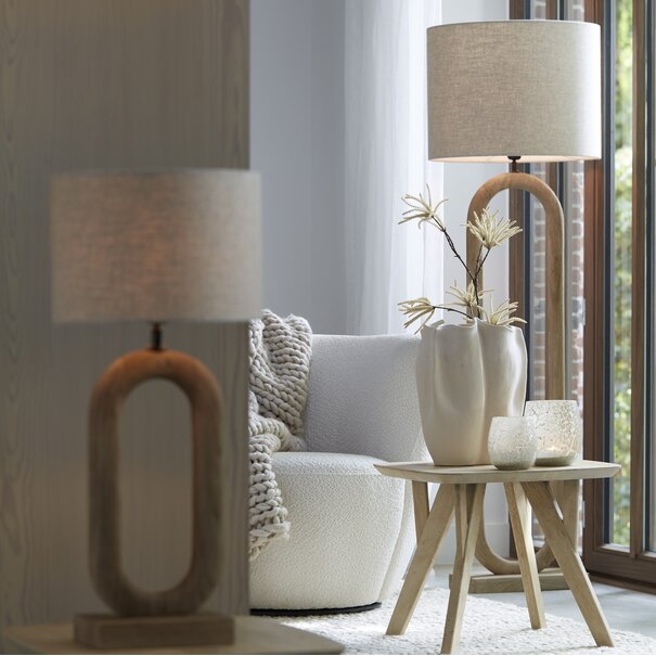 Light en Living Lampvoet 20x12x44 cm PACECO hout mat naturel