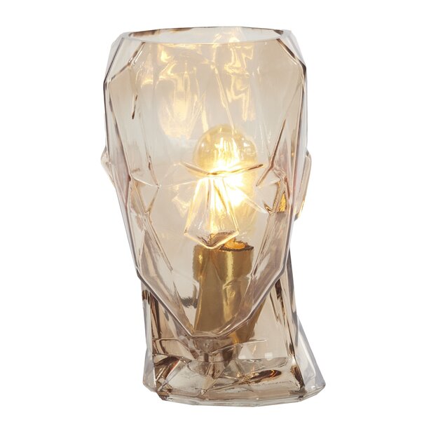 Light en Living Tafellamp Ø19x25 cm HEAD glas bruin man