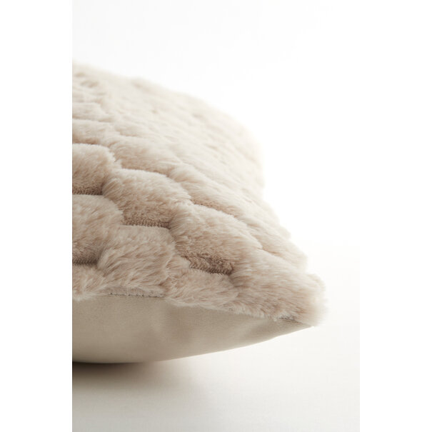 Light en Living Kussen 45x45 cm VIENNE velvet beige