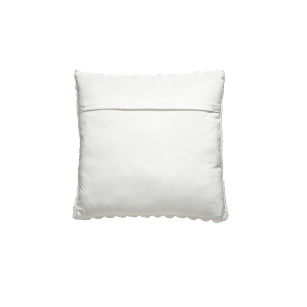 Light en Living Kussen 45x45 cm VAJEN velvet crème