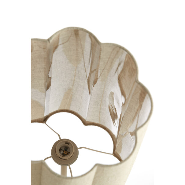 Light & Living Vloerlamp Ø30x165 cm FRINGE naturel+crème