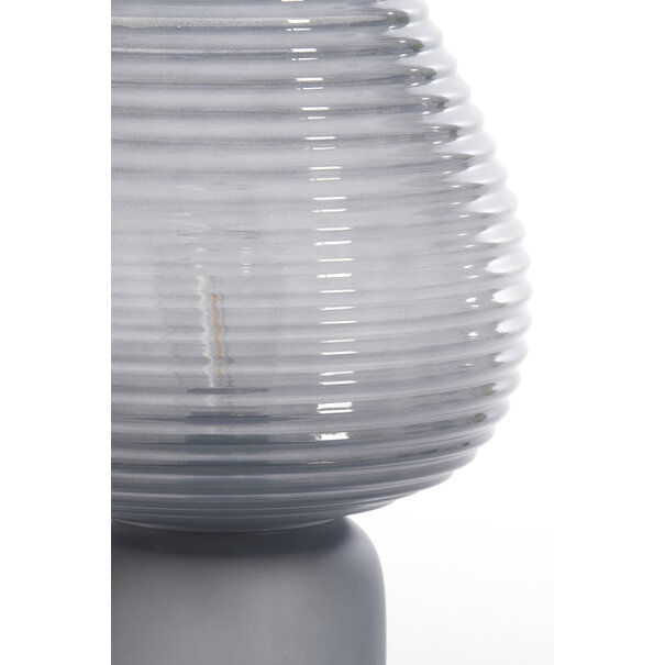 Light en Living Tafellamp LED Ø22x27 cm ALENNA glas grijs