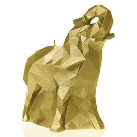 Kaars olifant medium goud