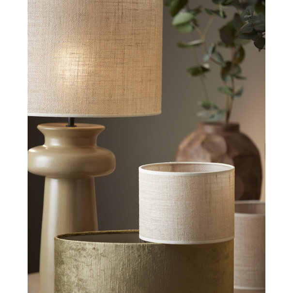 Light en Living Lampenkap cilinder 20-20-15 cm SENDAI zand