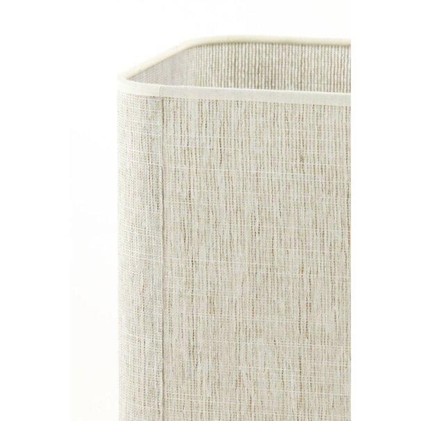 Light en Living Lampenkap vierkant rond hoog 25-25-30 cm BRESKA parel wit