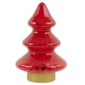 Tafellamp LED Ø14x20 cm TREE glas rood