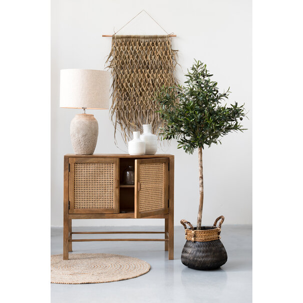 Light en Living Mand Set van 2  BONGAS  bamboe zwart