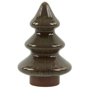 Tafellamp LED Ø14x20 cm TREE glas  bruin+koper
