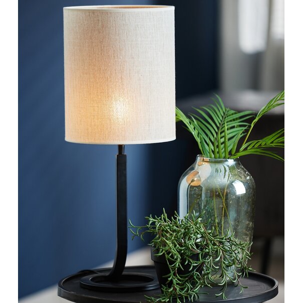 Light en Living Lampenkap cilinder 25-25-30 cm BRESKA parel wit