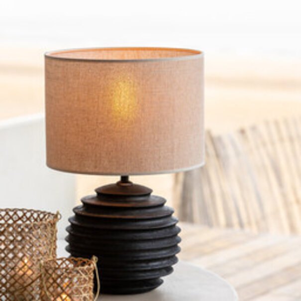 Light en Living Lampenkap cilinder 30-30-21 cm BRESKA parel wit