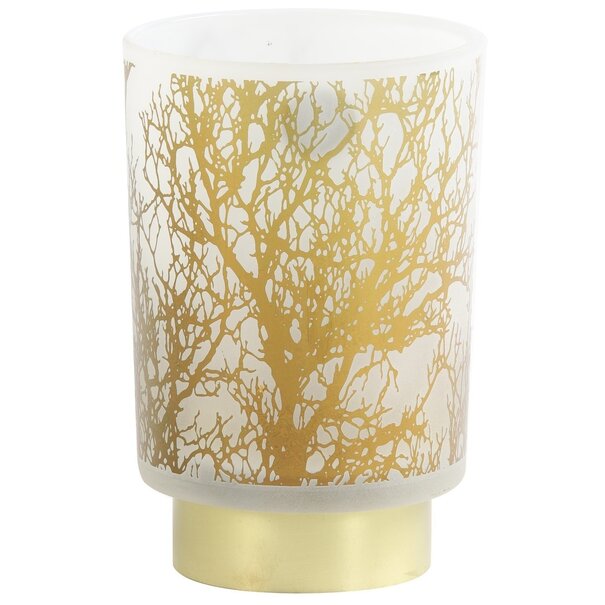 Light en Living Tafellamp LED Ø10x12,5 cm BRANCH glas wit-goud