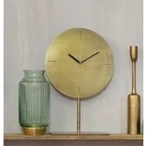 Klok op voet Ø30x45 cm WAIWO antiek  brons