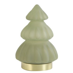 Tafellamp LED Ø12x18 cm TREE glas mat  crème