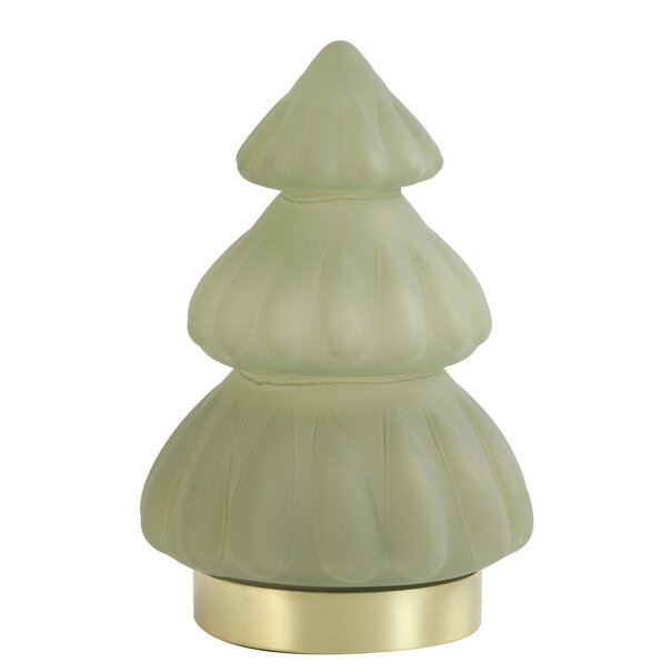 Light en Living Tafellamp LED Ø12x18 cm TREE glas mat  crème
