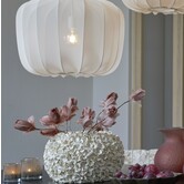 Vaas deco Ø38x23 cm PHYLIA crème