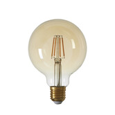 LED globe Ø9,5x14 cm LIGHT 4W amber E27 dimbaar