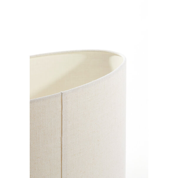 Light en Living Lampenkap ovaal recht smal 58-24-32 cm LIVIGNO eiwit