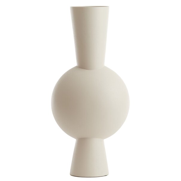 Light en Living Vaas 26x19x54 cm KAVANDU crème