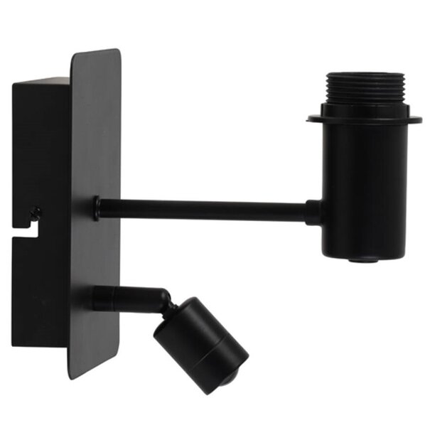 Light en Living Wandlamp 20x11x18 cm MONTANA mat zwart