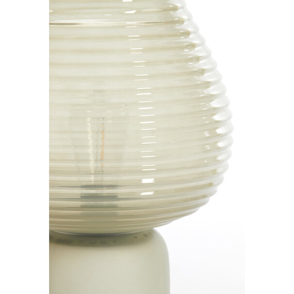 Light en Living Tafellamp LED Ø22x27 cm ALENNA glas groen grijs