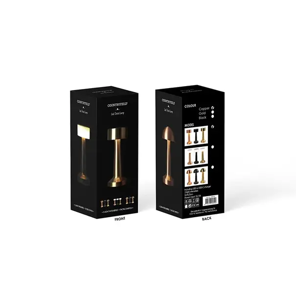 Countryfield Tafellamp Lampa zwart