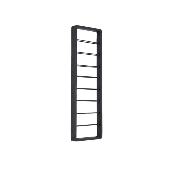 Light en Living Wijnrek 8 flessen 40x6x120 cm SORRENTO hout zwart+zwart