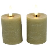Stompkaars Lyon Led Ø 5 cm beige set van 2
