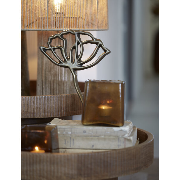 Light en Living Ornament op voet 22x6x36 cm PAPAVERU antique brons