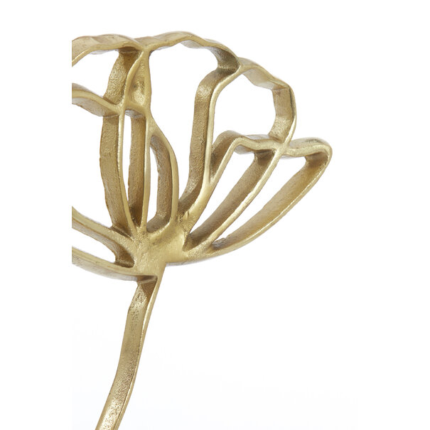 Light & Living Ornament op voet 28x8,5x45 cm PAPAVERU mat goud
