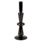 Kandelaar Sparkle Tall Zwart - Stijlvolle Glazen Kandelaar