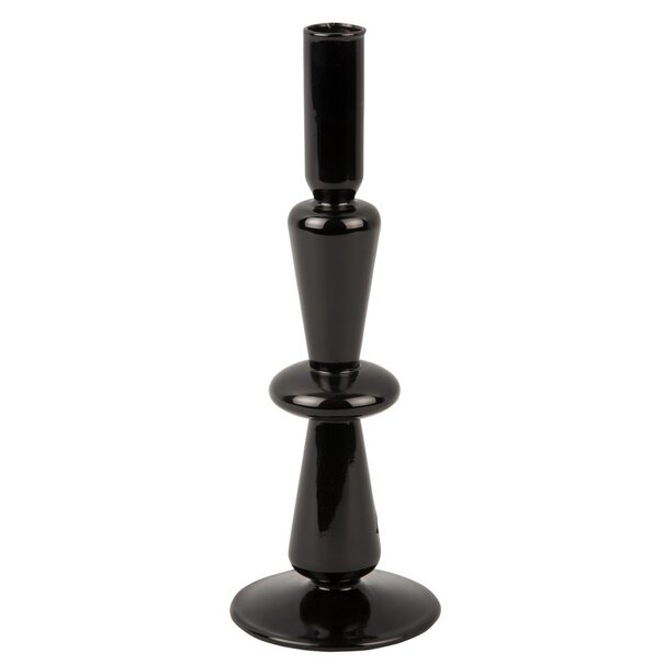 Present Time Kandelaar Sparkle Tall Zwart - Stijlvolle Glazen Kandelaar