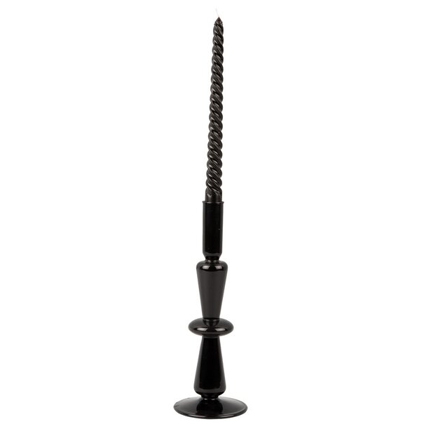 Present Time Kandelaar Sparkle Tall Zwart - Stijlvolle Glazen Kandelaar