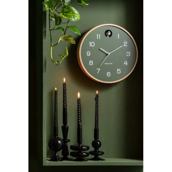 Present Time Kandelaar Sparkle Tall Zwart - Stijlvolle Glazen Kandelaar