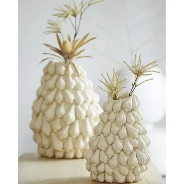 Light en Living Vaas deco GARLIC crème - 42x39x47 cm