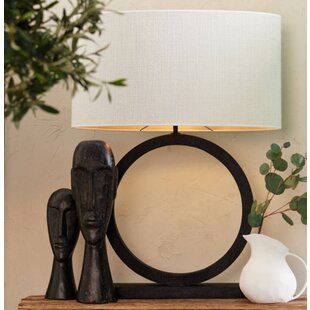 Lampvoet 41x13x55 cm TINAR hout mat  zwart